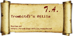 Trombitás Attila névjegykártya