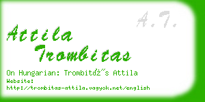 attila trombitas business card